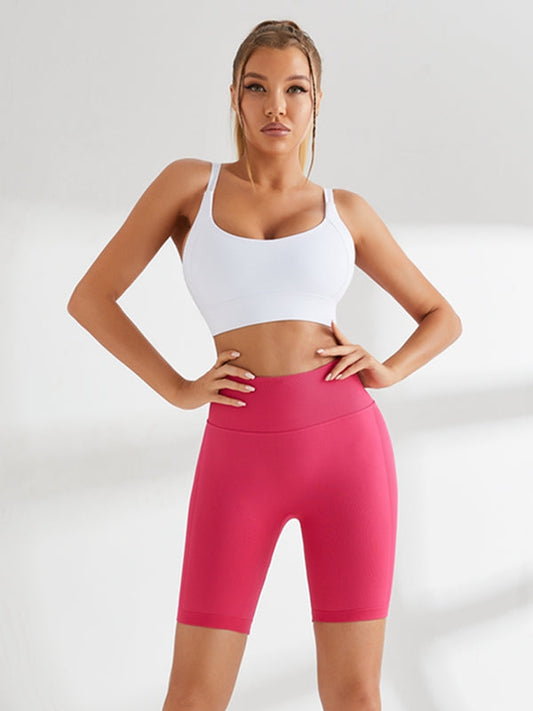 ZASUWA Female Quick-drying Beauty Back Seamless Peach Hip Lift Short Tracksuit