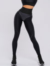 🖤ZASUWA Female Fly Eye Contrast Color High-rise Leggings
