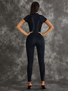 ❤ZASUWA Female Sexy Zipper Breathble Shortsleeve Jumpsuit