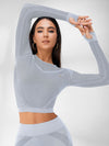 ZASUWA Female High-waist Fishnet Knitted Seamless Leggings
