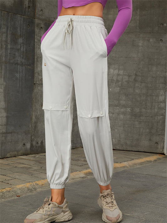 ZASUWA Female Pocket Thumbhole Halter Leggings