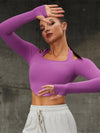 ZASUWA Female Pocket Thumbhole Halter Leggings