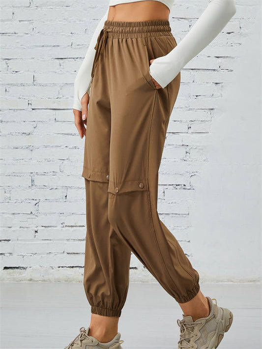 ZASUWA Female Pocket Ribbed Thumbhole Leggings