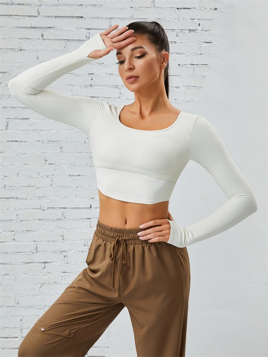 ZASUWA Female Pocket Ribbed Thumbhole Leggings