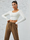 ZASUWA Female Pocket Ribbed Thumbhole Leggings