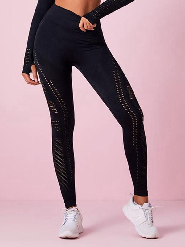 pretty in pink-Lift Legging Net Solid Color High-waist Leggings-LEGGINGS-ZASUWA-ZASUWA