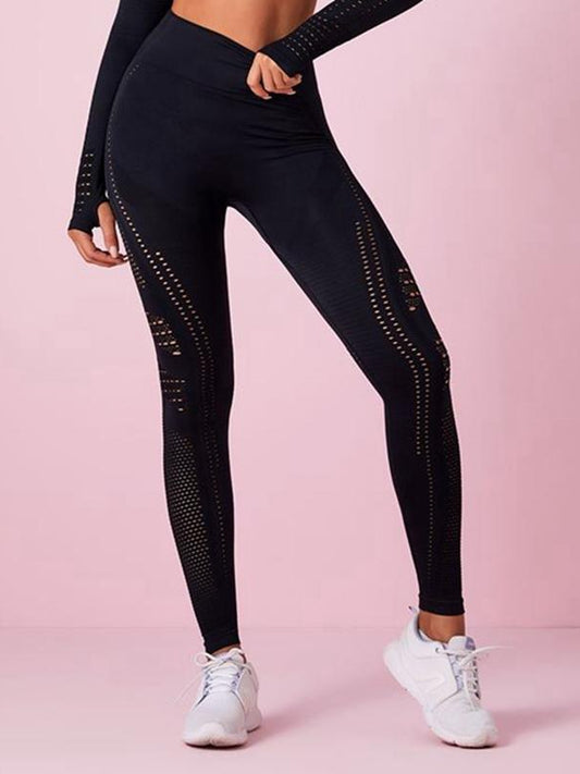 pretty in pink-Lift Legging Net Solid Color High-waist Leggings-LEGGINGS-ZASUWA-ZASUWA