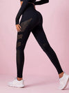pretty in pink-Lift Legging Net Solid Color High-waist Leggings-LEGGINGS-ZASUWA-ZASUWA