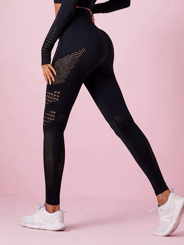 pretty in pink-Lift Legging Net Solid Color High-waist Leggings-LEGGINGS-ZASUWA-ZASUWA