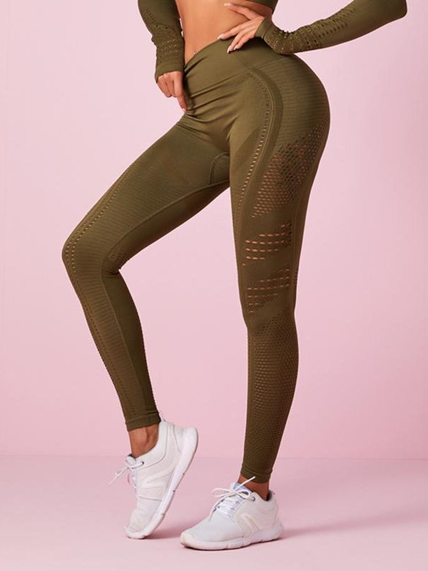 pretty in pink-Lift Legging Net Solid Color High-waist Leggings-LEGGINGS-ZASUWA-ZASUWA