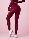 pretty in pink-Lift Legging Net Solid Color High-waist Leggings-LEGGINGS-ZASUWA-ZASUWA