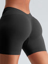 ZASUWA Female Deep V Back Scrunch Bum Leggings