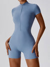 ZASUWA Female Stand Collor Zipper Hip-lift Jumpsuit