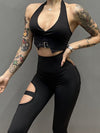ZASUWA Female Sassy Cutout Scrunch Bum Leggings
