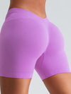 ZASUWA Female Deep V Back Scrunch Bum Leggings