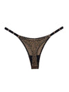 ZASUWA Female Metal Animal Print T-back Underwear