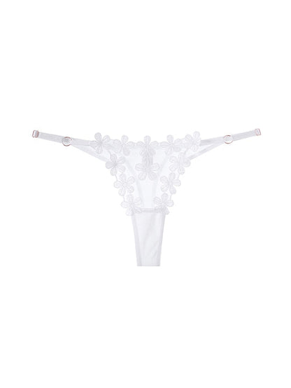 Lace Flower T-back Panties