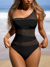 ZASUWA Female Sexy Mesh Tailoring Cutout One Piece