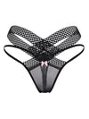 ZASUWA Female Leopard Print Sexy Lace Ultra-thin Thongs