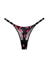ZASUWA Female Metal Animal Print T-back Underwear