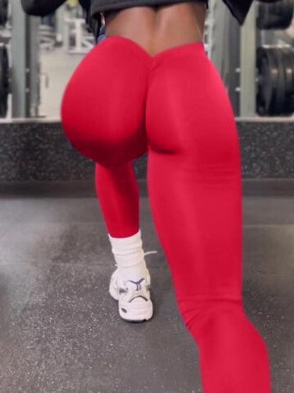 Scrunch Bum Deep V Back Leggings
