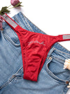 ZASUWA Female V Back Dazling Diamond Panties