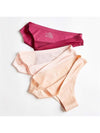 ZASUWA Female Solid Ice Silk Shorts Thong