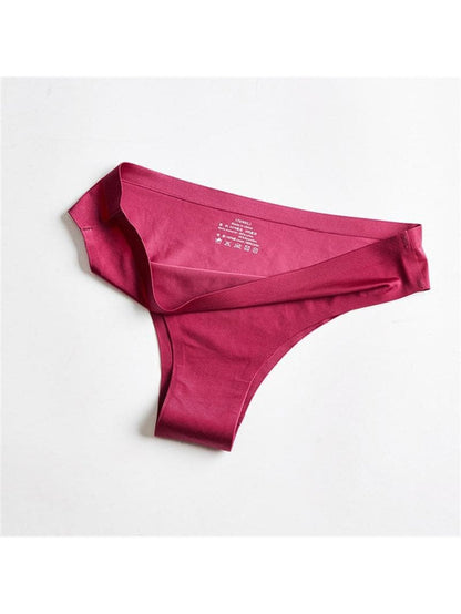 Solid Ice Silk Shorts Thong