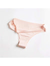 ZASUWA Female Solid Ice Silk Shorts Thong