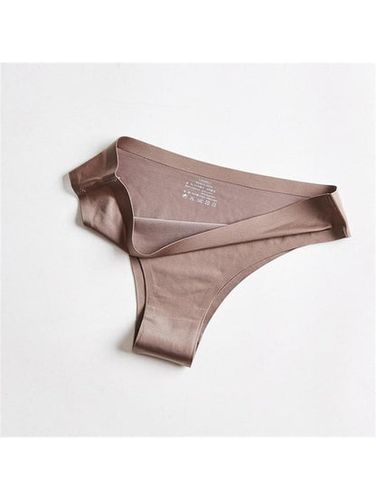 Solid Ice Silk Shorts Thong