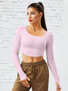 ZASUWA Female Pocket Ribbed Thumbhole Leggings
